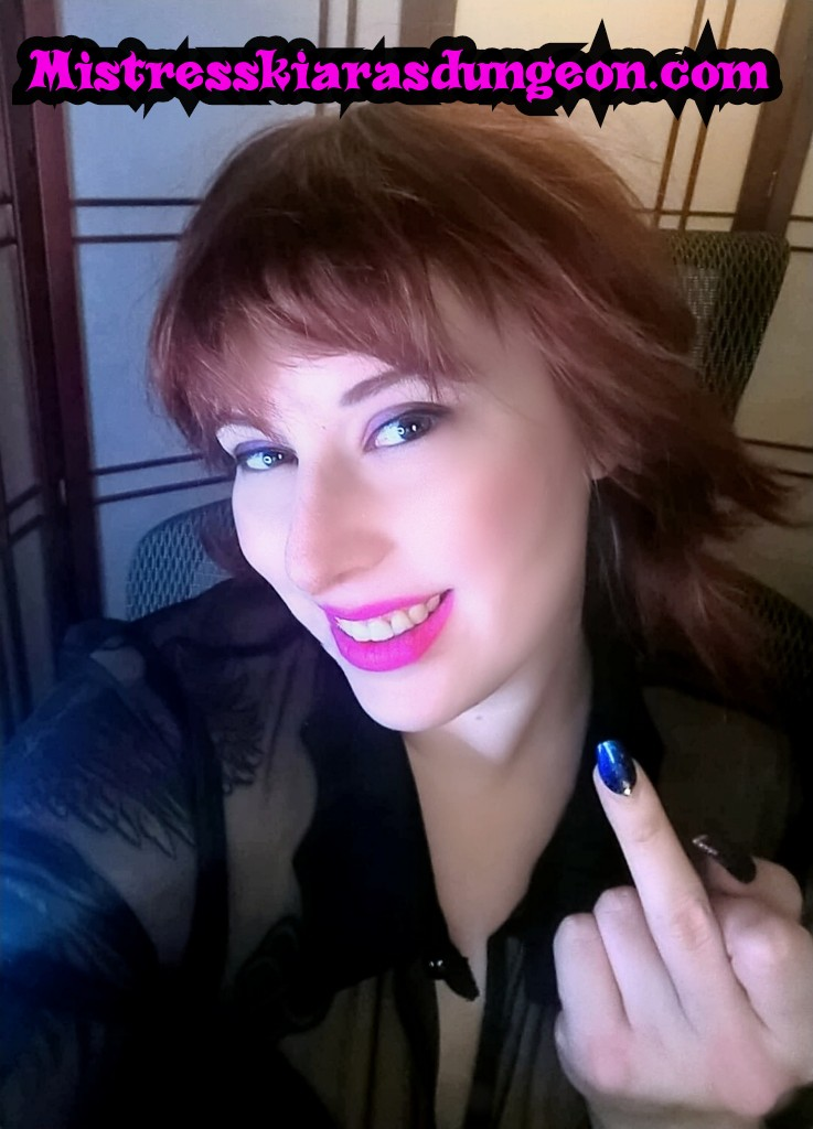 Femdom Mistress joke fuck you flipoff flip off middle finger