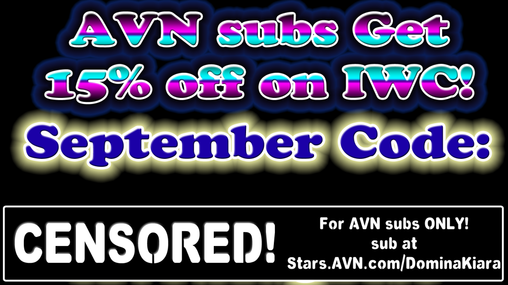 avn stars Mistress femdom domme 15% off sale sept