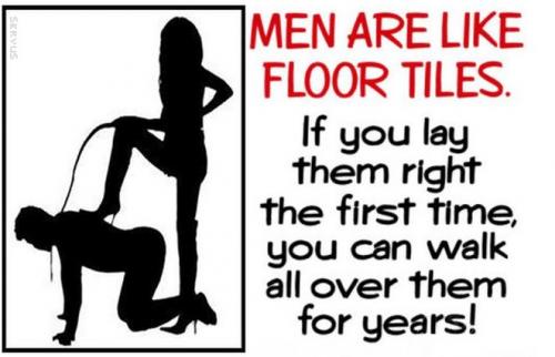 Men are like floor tiles