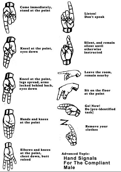 Hand signals