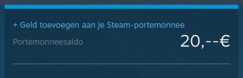 My steam wallet for gaming.