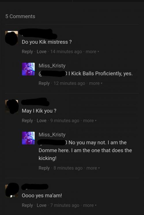 How not to approach a Domme