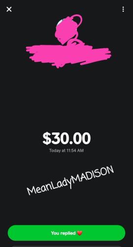 meanladymadison gift cashyapppppppp