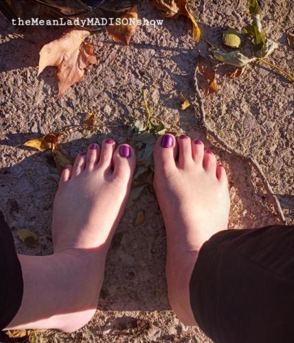 meanladymadison fall season toes in sunshine